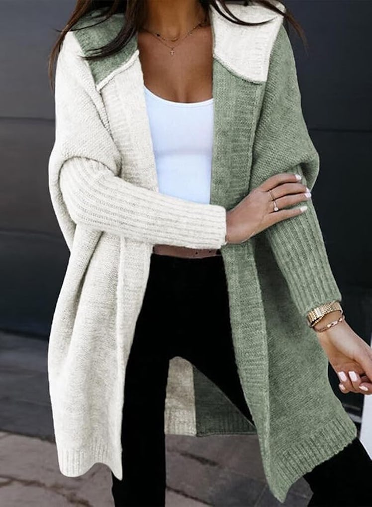 Astylish Color-Block Cardigan 