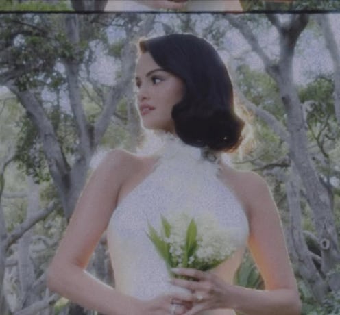 Selena Gomez wedding hair