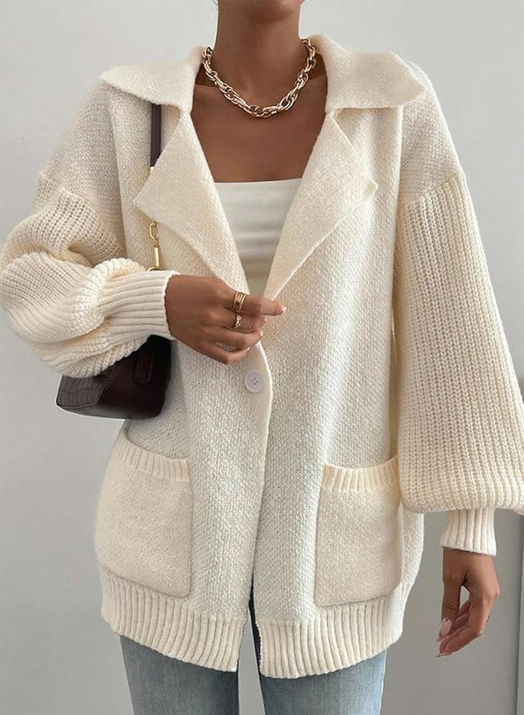 SHEWIN Collared Cardigan