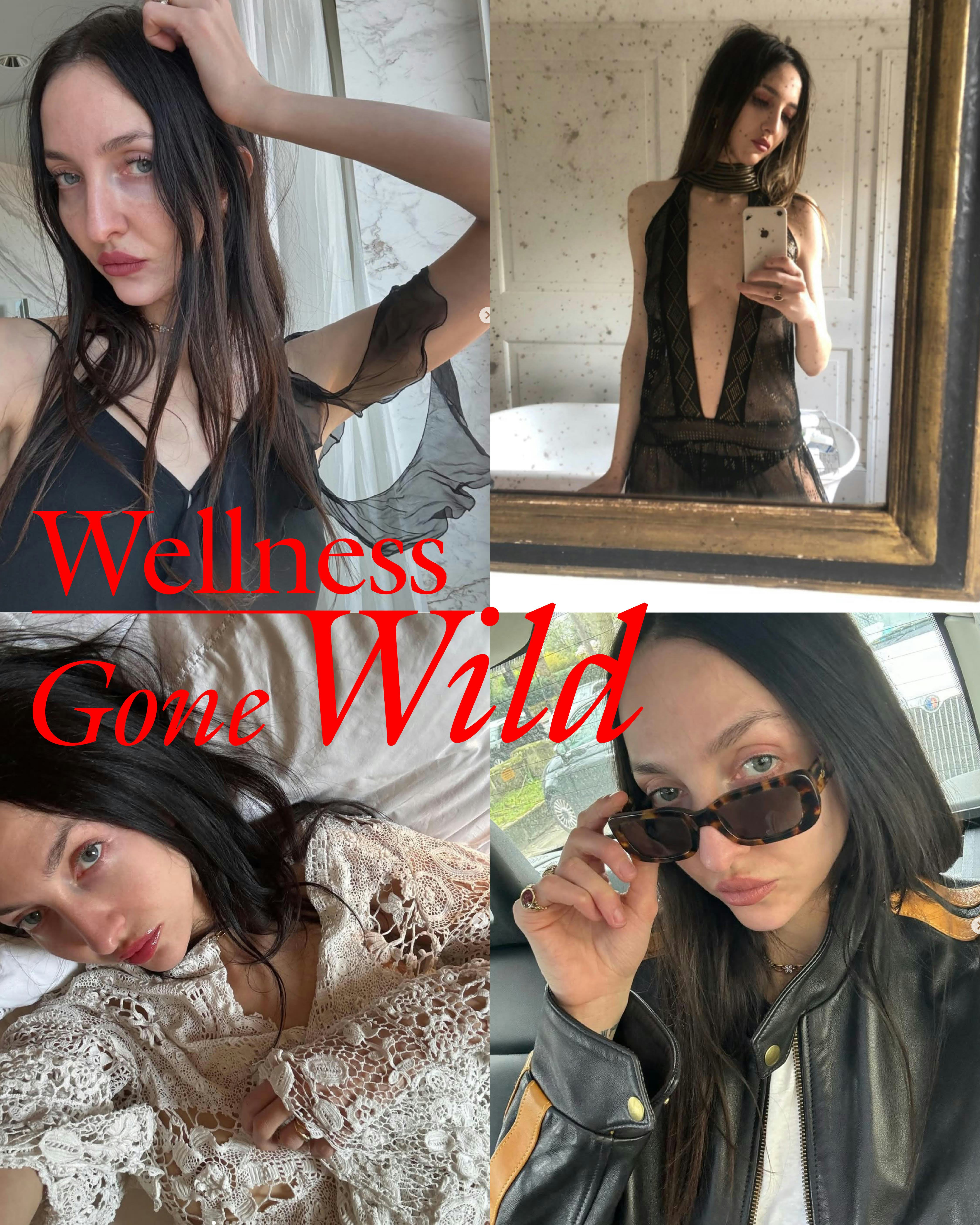 A collage of selfies of Tish Weinstock