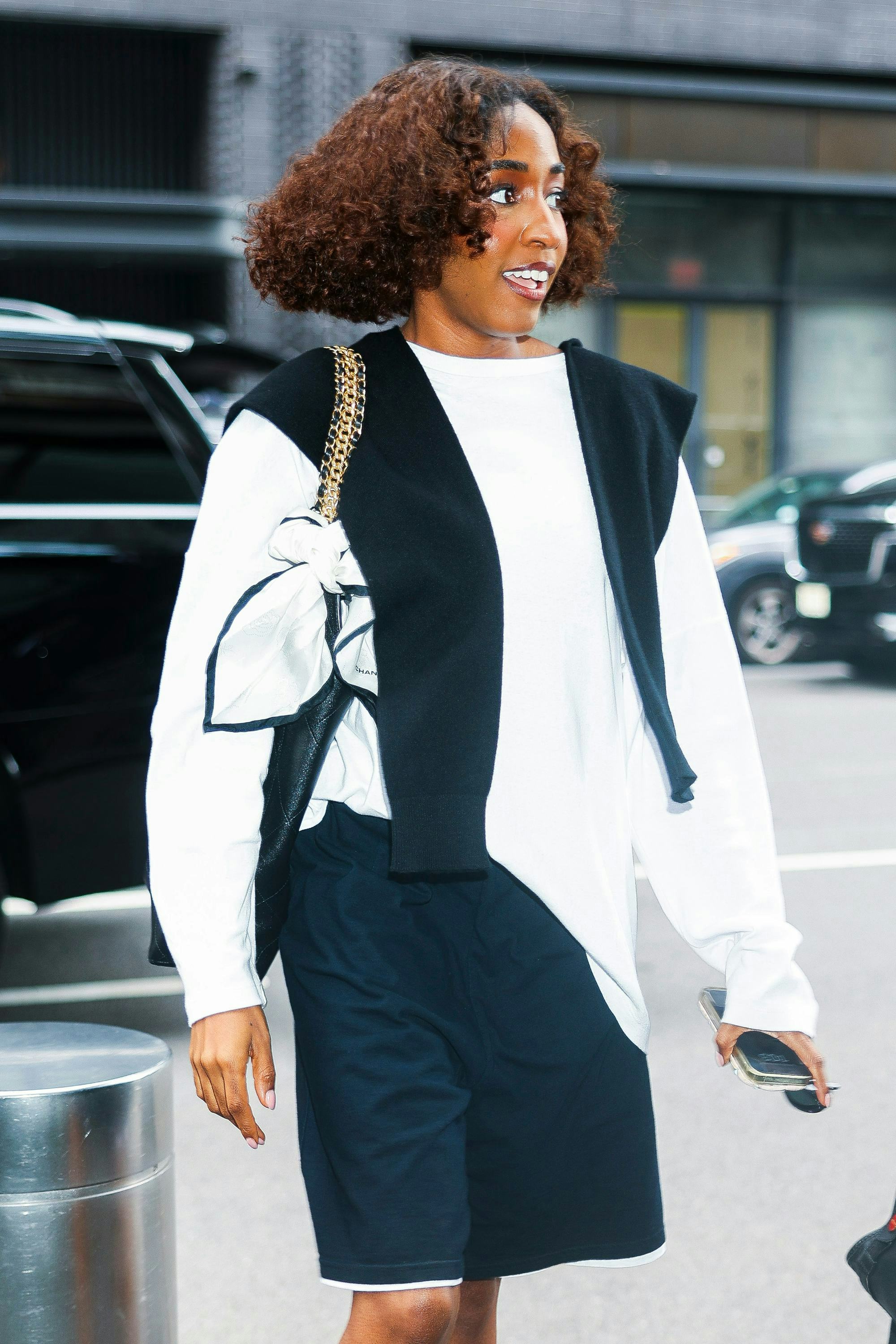 Ayo Edebiri Elevates Basketball Shorts Into a Style Slam Dunk