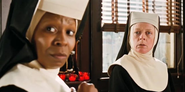 Whoopi Goldberg and Maggie Smith in 'Sister Act.'