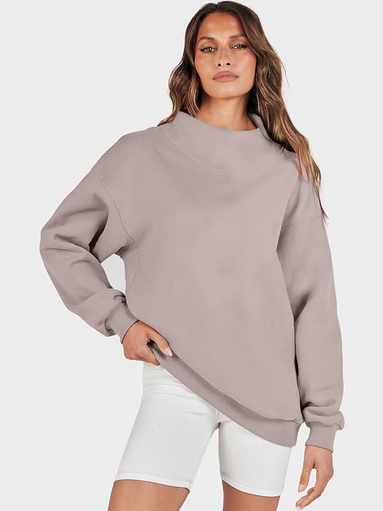 ANRABESS Turtleneck Sweatshirt 