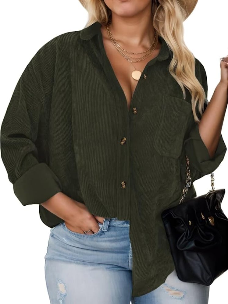 DOLNINE Corduroy Shacket