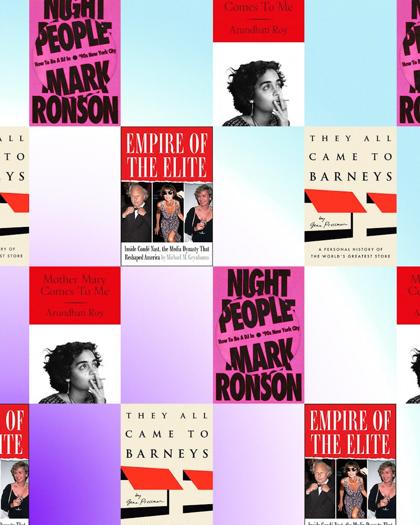 A collage of the most anticipated nonfiction books of 2025 over a yellow and green background