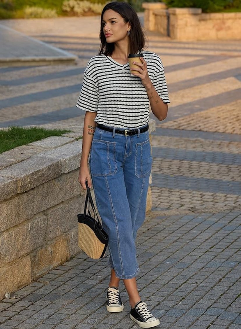 EVALESS Barrel Jeans