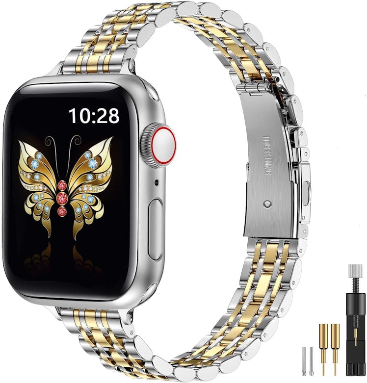 MioHHR Slim Metal Apple Watch Band 