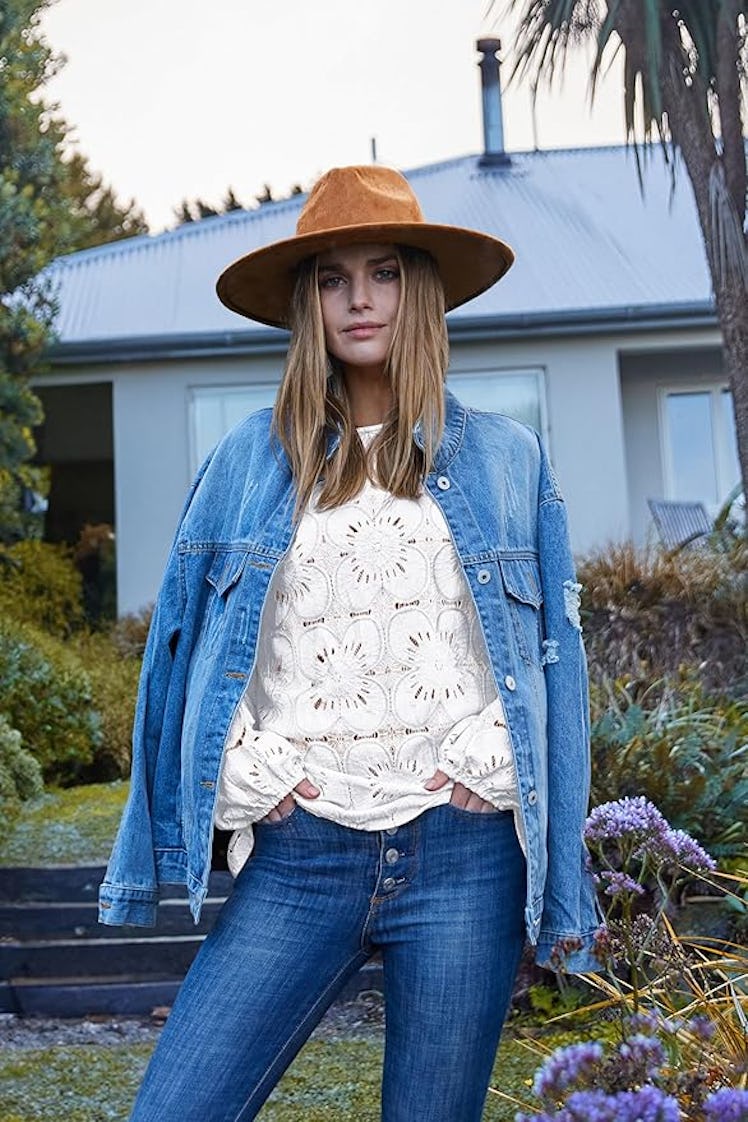 OFEEFAN Floral Blouse