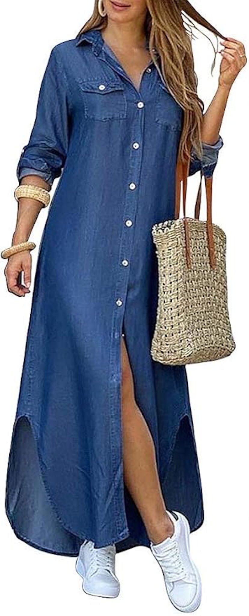 Kuraki Maxi Shirt Dress