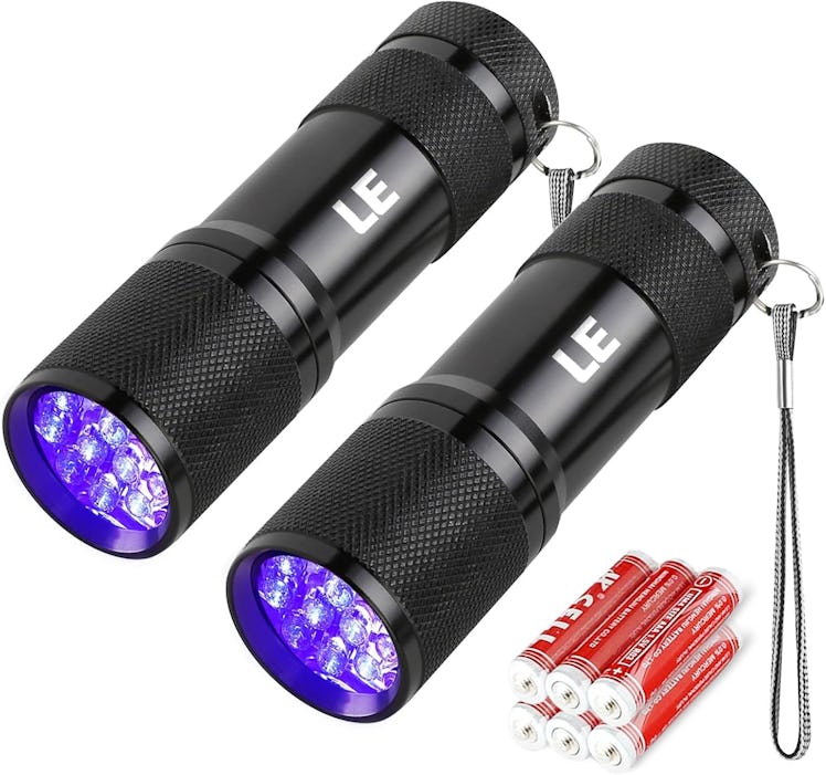 Lighting EVER Black Light Flashlight (2-Pack)