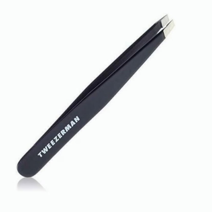 Tweezerman Black Mini Stainless Steel Slant Tweezer