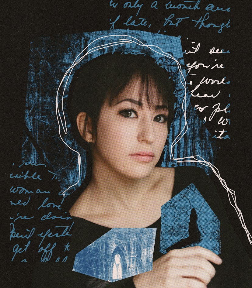 SenLinYu, author of 'Alchemised,' is photoshopped into a collage with images of the book cover.