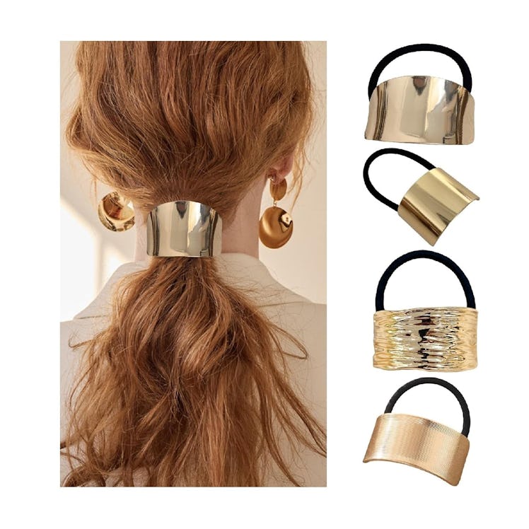 Papasgix Metal Hair Ties (4-Pack)
