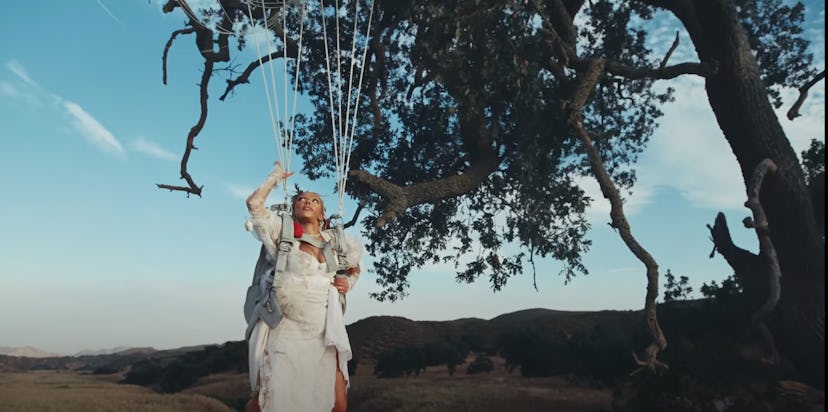 Doja Cat's sheer white wedding gown