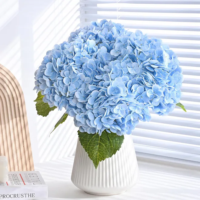 MARTINE MALL Artificial Hydrangeas (4-Pack)