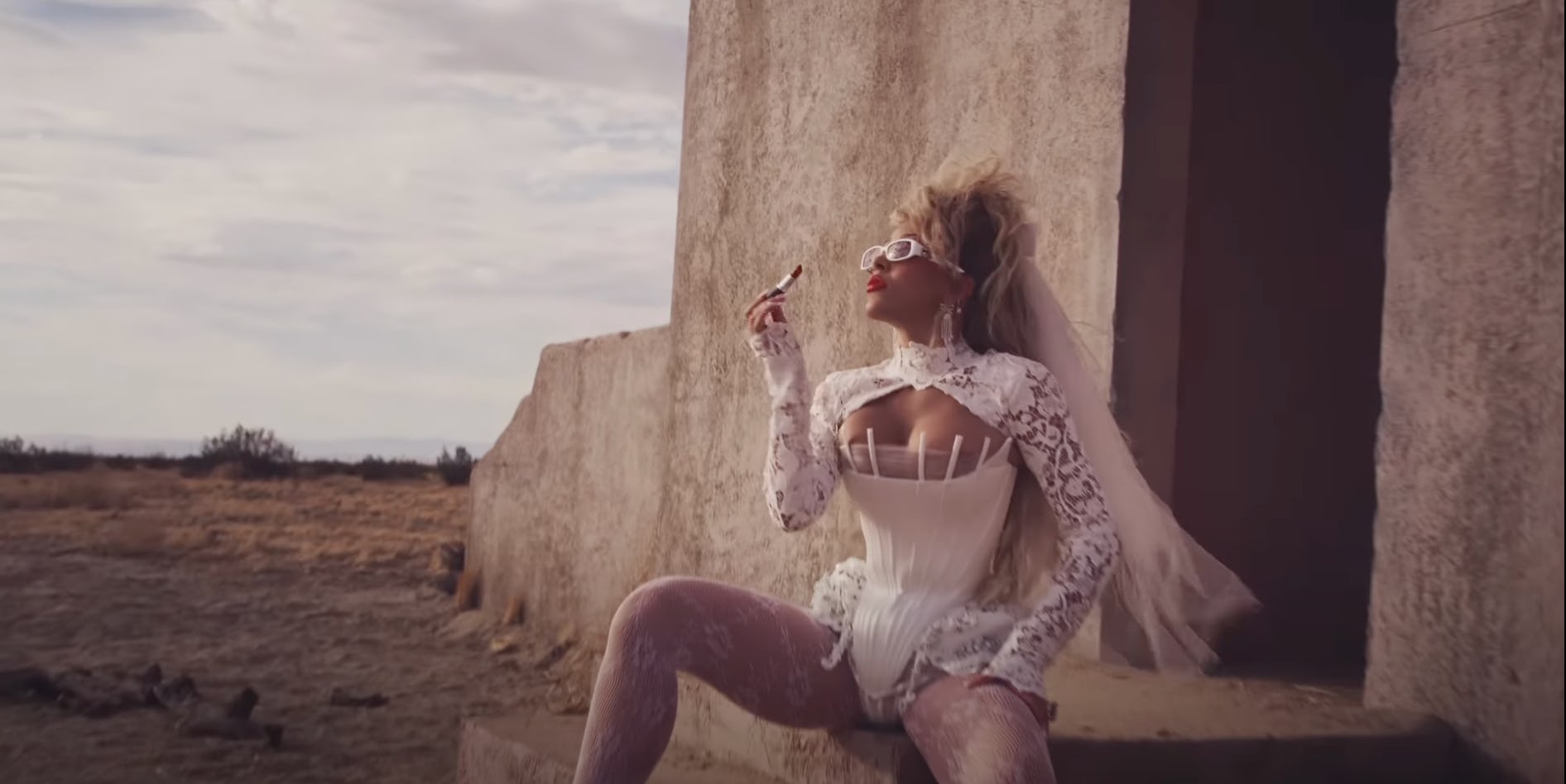 Doja Cat's bridal bodysuit