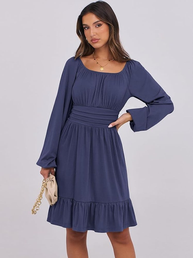 ANRABESS Swing A-Line Dress