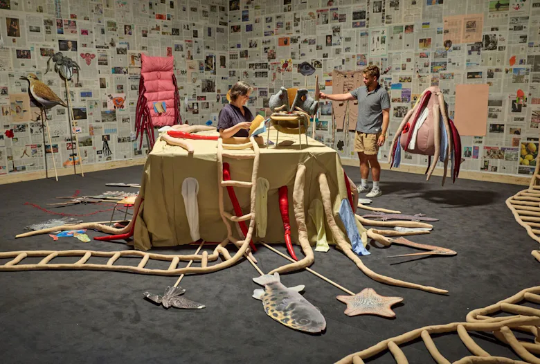 "For Children. Art Histories since 1968," exhibition view, Haus der Kunst, 2025.