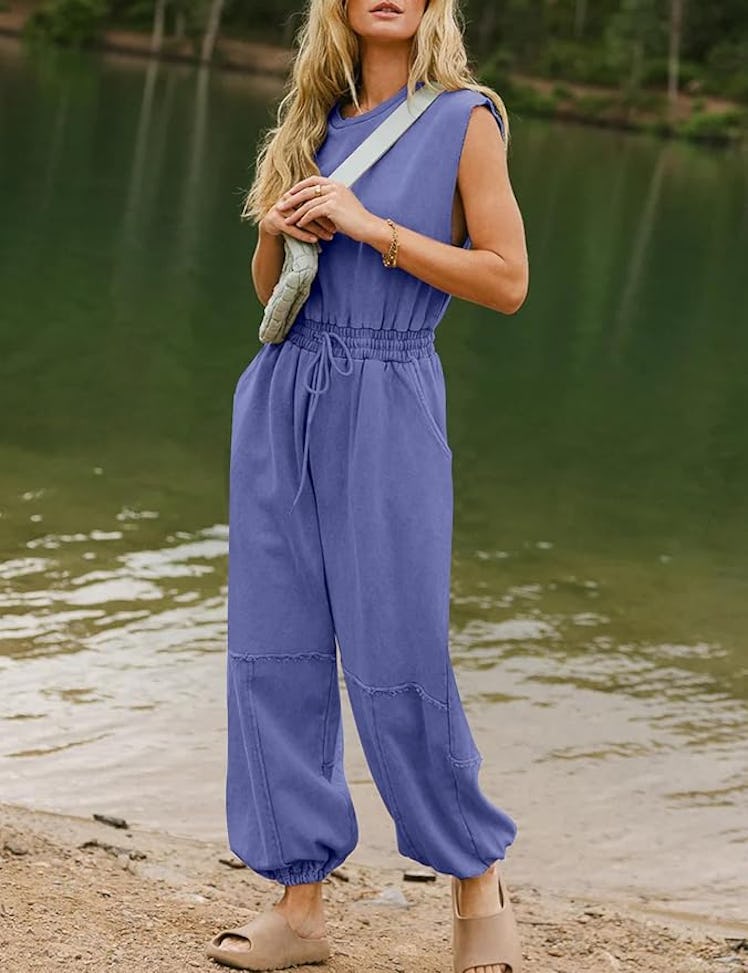 Flygo Drawstring Jumpsuit