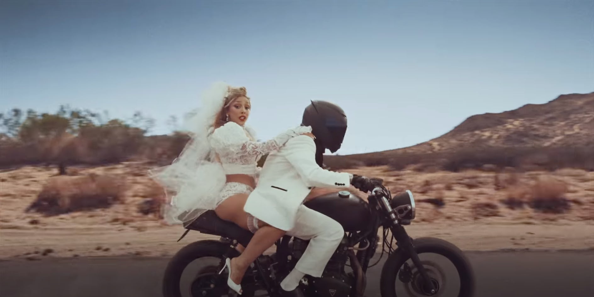 Doja Cat's bridal mini set