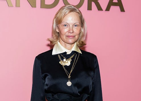 Pamela Anderson stepped out with a copper bixie cut.