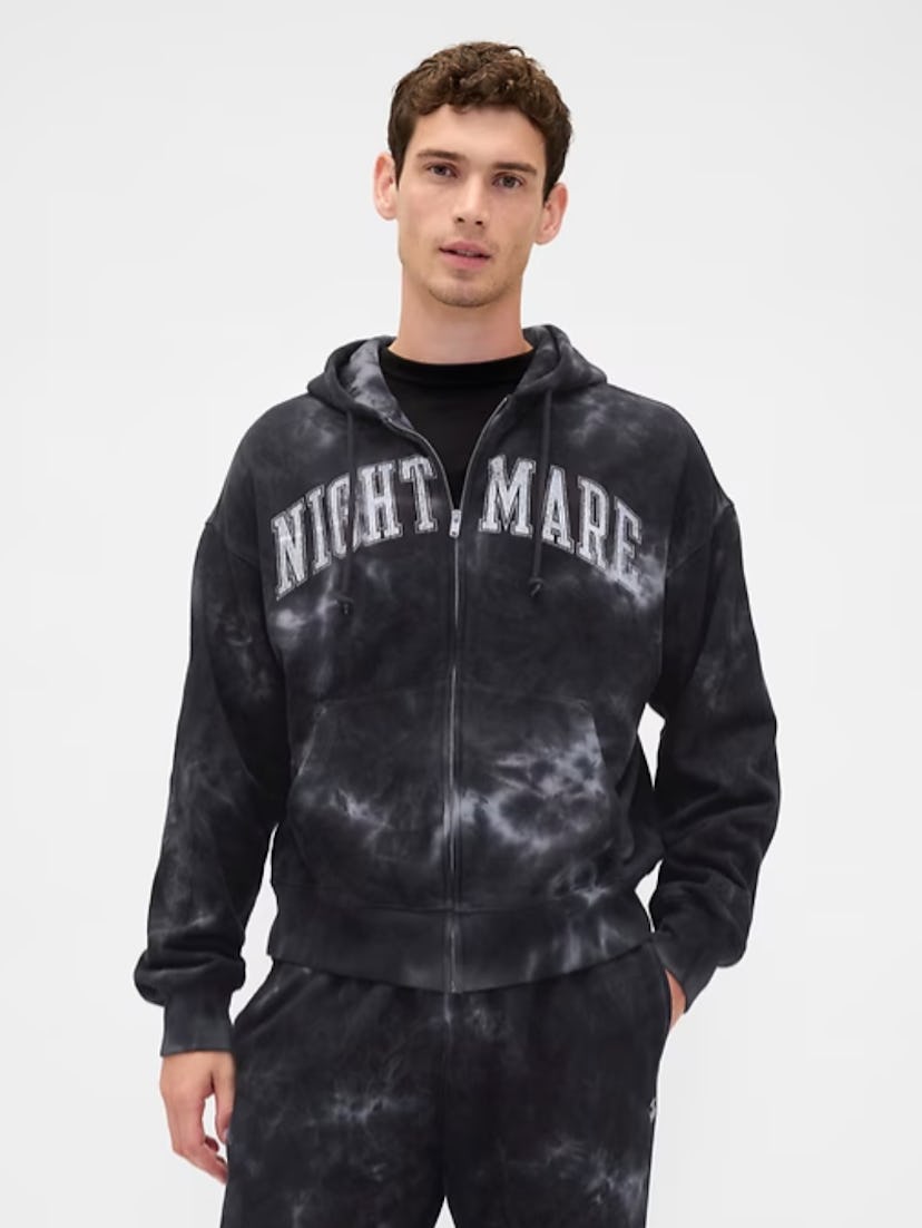 Gap × Disney Tim Burton’s The Nightmare Before Christmas Heavyweight Zip Hoodie