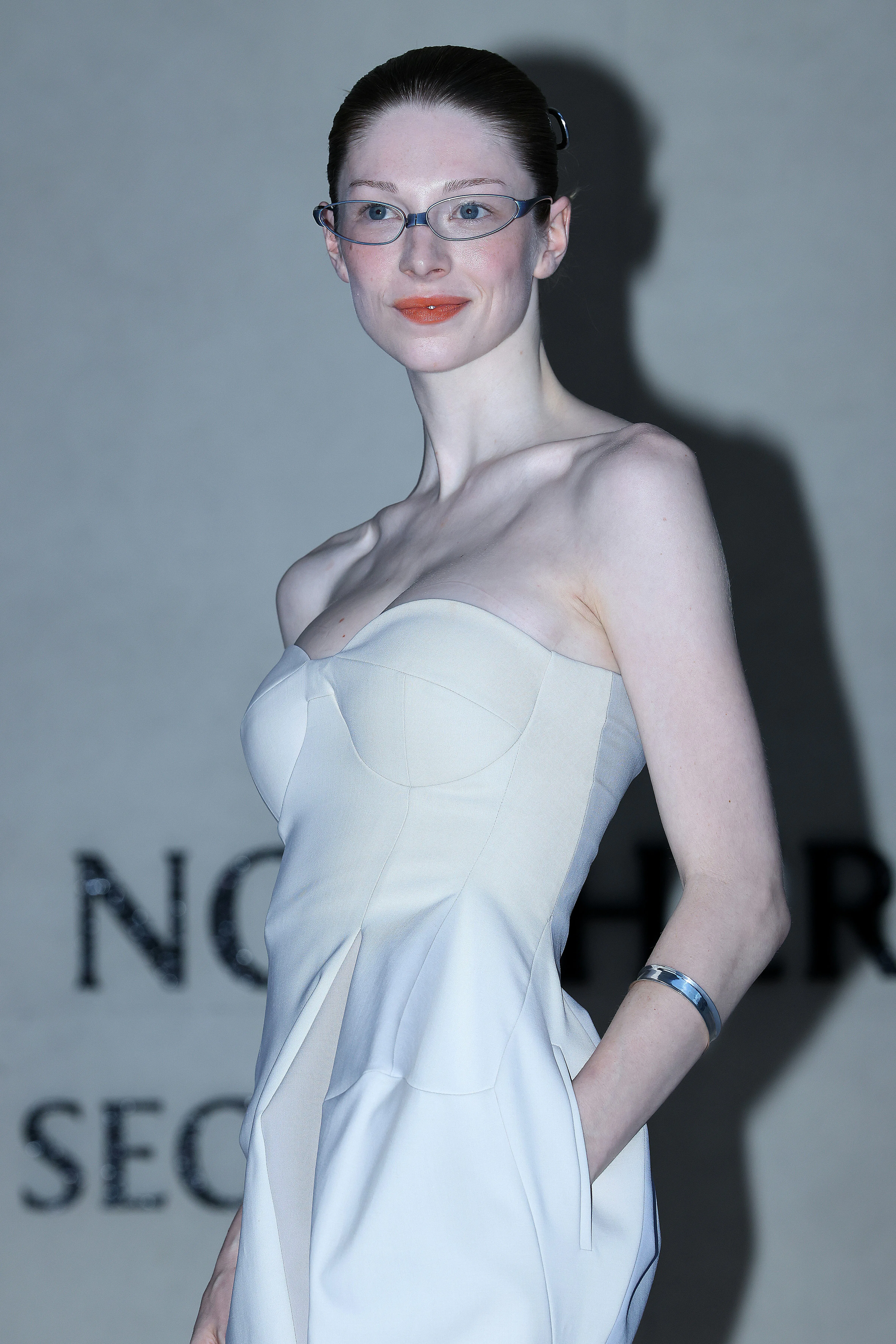hunter schafer denim dress Who: Hunter Schafer Wearing: custom Prada Where: 2026 Met Gala Styled by:  dara._