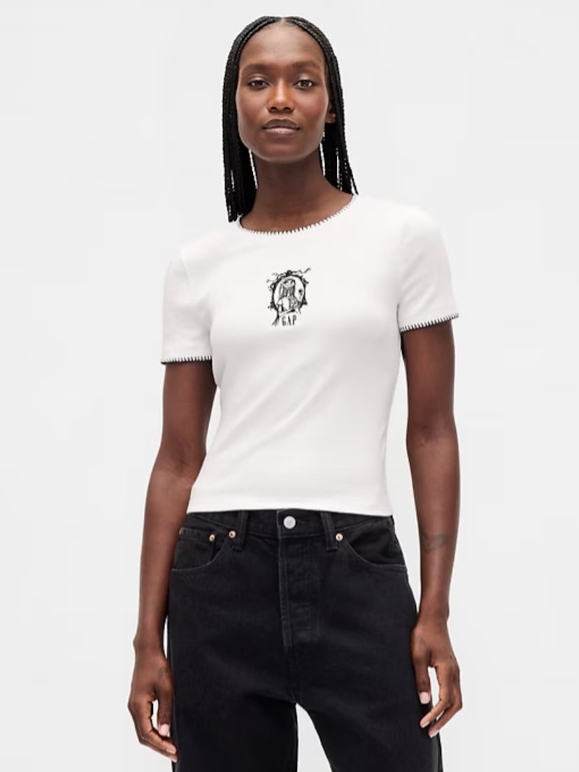 Gap × Disney Tim Burton’s The Nightmare Before Christmas Modern Shrunken T-Shirt