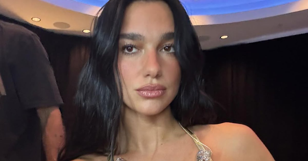Dua Lipa's Fishnet-Inspired Nails Are Peak Rock-Star Glam