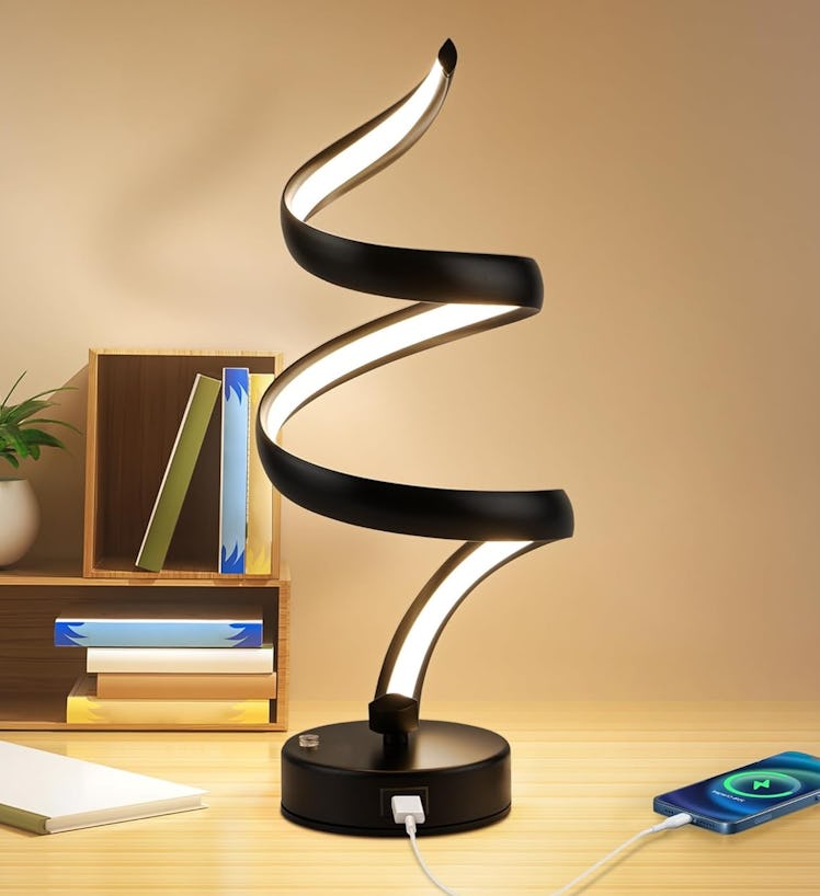 Adebime Spiral LED Touch Lamp