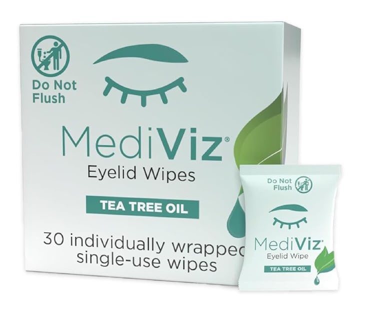 MEDIVIZ Tea Tree Eyelid Wipes (30-Pack)