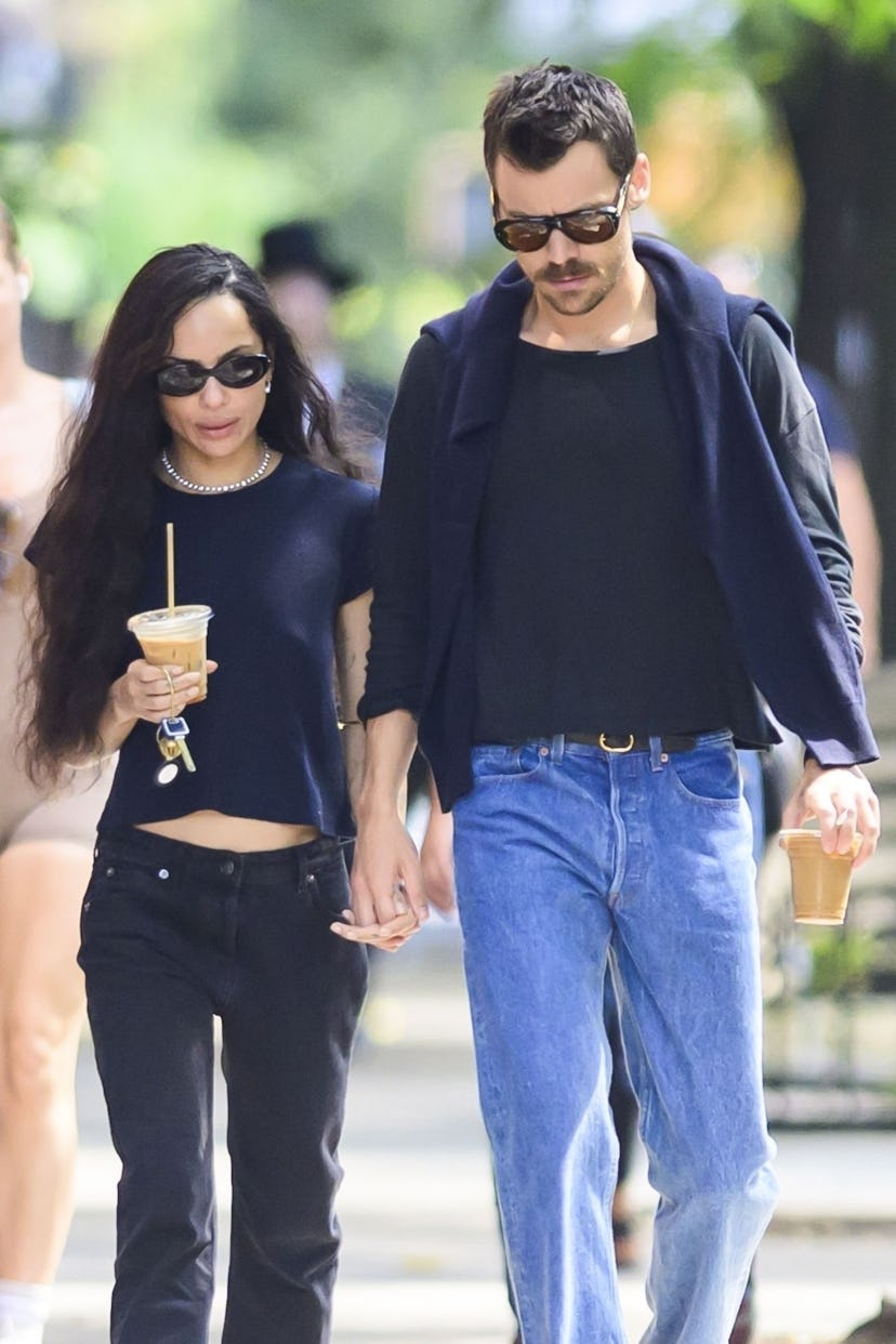 Zoe Kravitz & Harry Styles in New York, September 4, 2025.