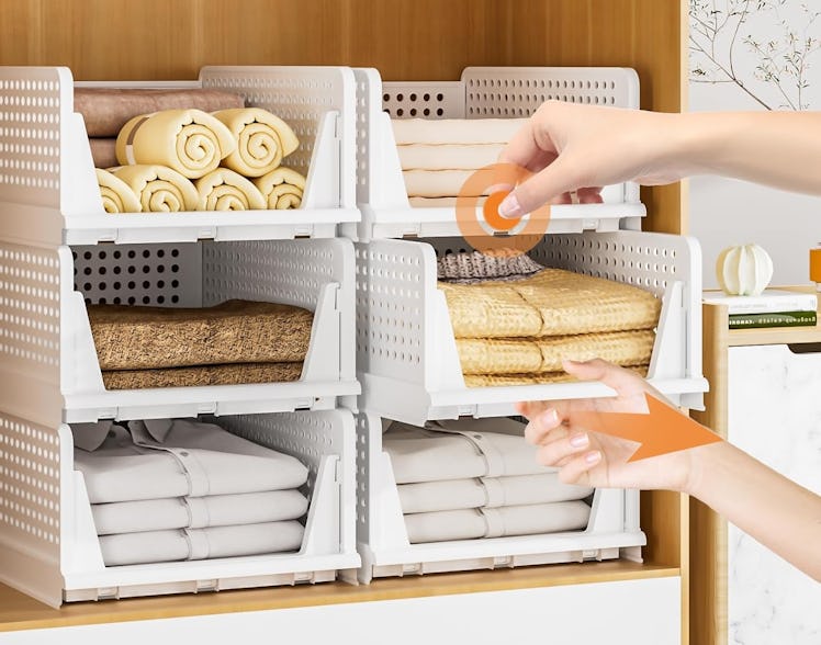Neprock Stackable Storage Drawers (4-Pack)