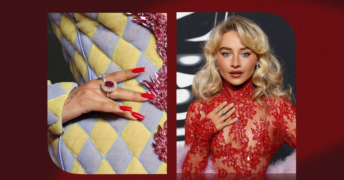Sabrina Carpenter's Rhinestone-Studded Tips & More Standout Manis From The VMAs