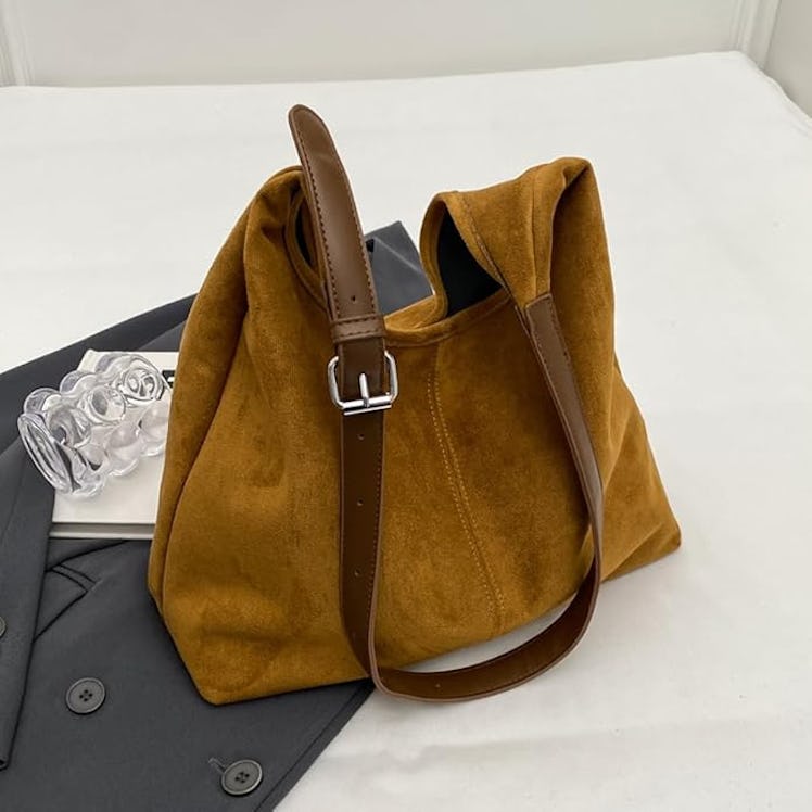 Lushandy Faux Suede Hobo Bag
