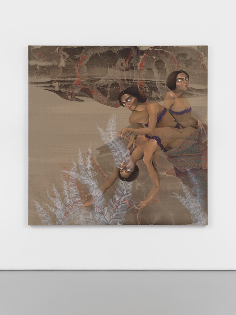 Hayv Kahraman's "Ghost Fires Through Eyes", 2025. Courtesy of the artist and Jack Shainman