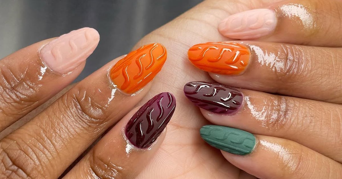 "Sepia Nails," Metallic Studs, & More Of Fall's Biggest Mani Trends