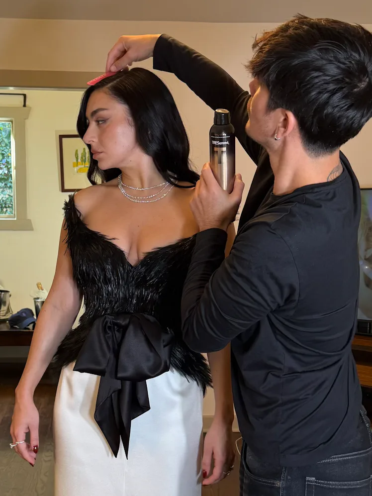 Charli XCX's Hairstylist Breaks Down Her Glam Golden Globes Blowout