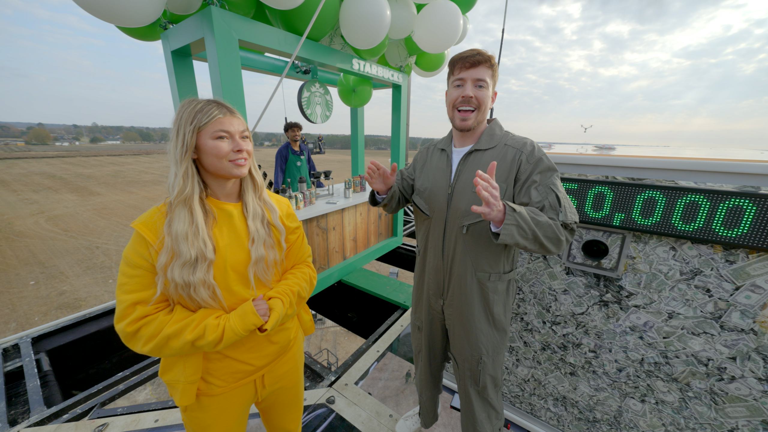 Starbucks' launched a limited-time Cannon Ball Refresher by MrBeast. 