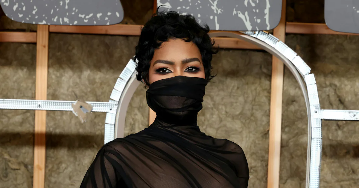 Teyana Taylor Wears Sheer LBD With Power Hips After Golden Globes Win