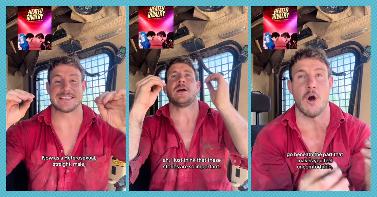 Luke Bateman explains why straight guys should try watching 'Heated Rivalry.'