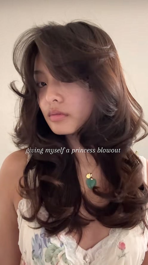 Your guide to achieving TikTok's viral "princess blowout" hair trend.