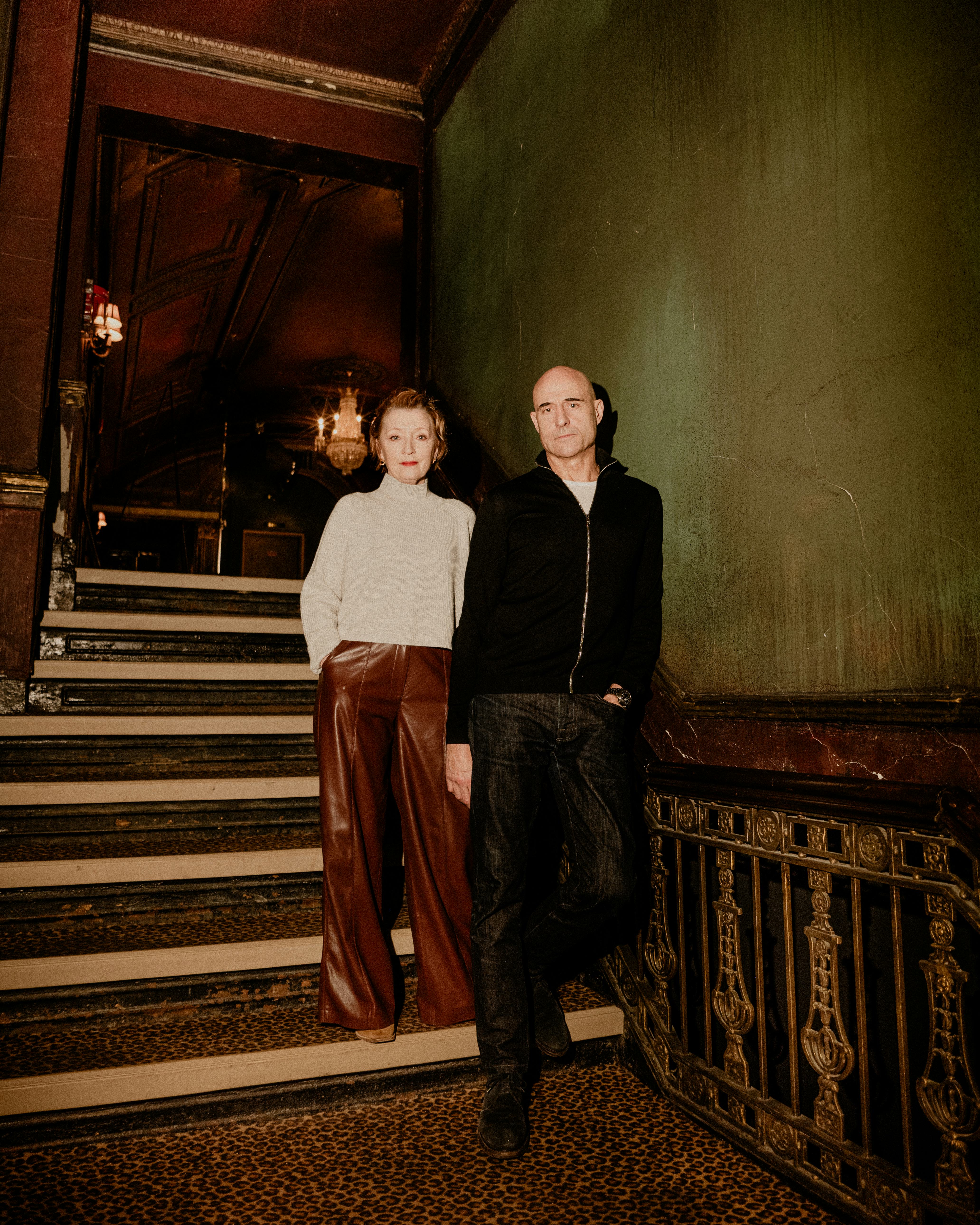 Lesley Manville & Mark Strong talk 'Oedipus' on Broadway.
