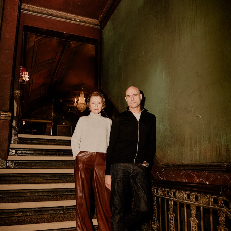 Lesley Manville & Mark Strong talk 'Oedipus' on Broadway.