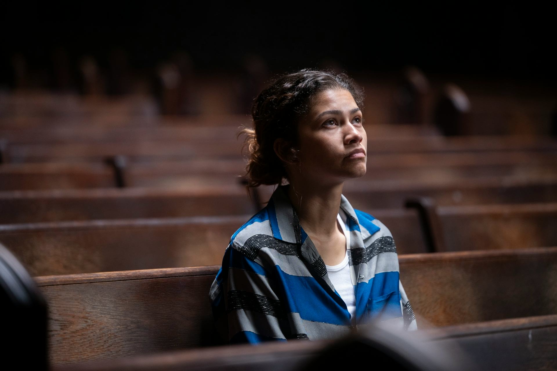 Zendaya as Rue in Euphoria. 
