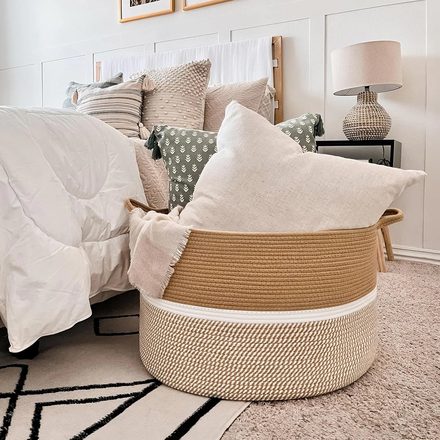 CHICVITA Cotton Rope Basket