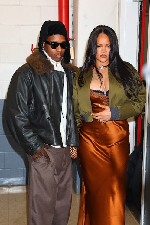 A$AP Rocky and Rihanna at his 'Don't Be Dumb' album release party.