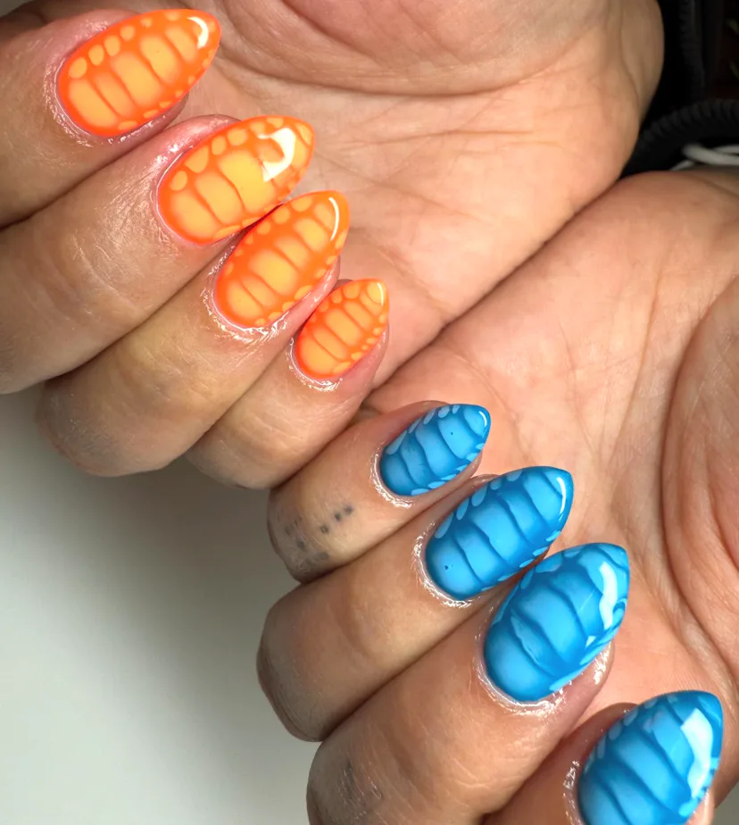 mismatched nail designs