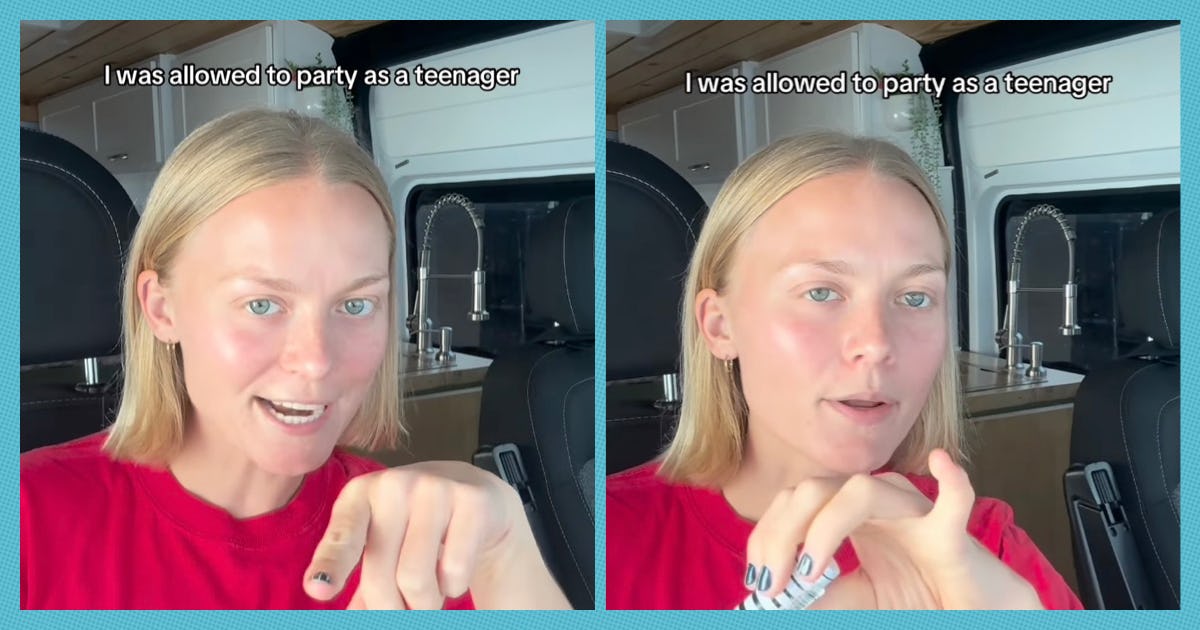 A woman talks about how she was raised with almost no rules.