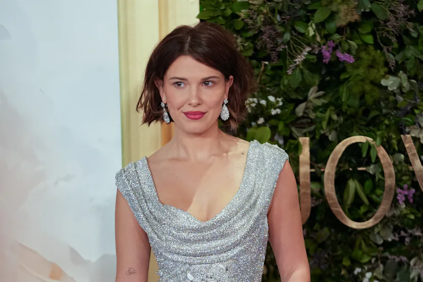 millie bobby brown silver dress a damsel in a dress @louisvuitton @peteburkill @busterknight @cryoungin